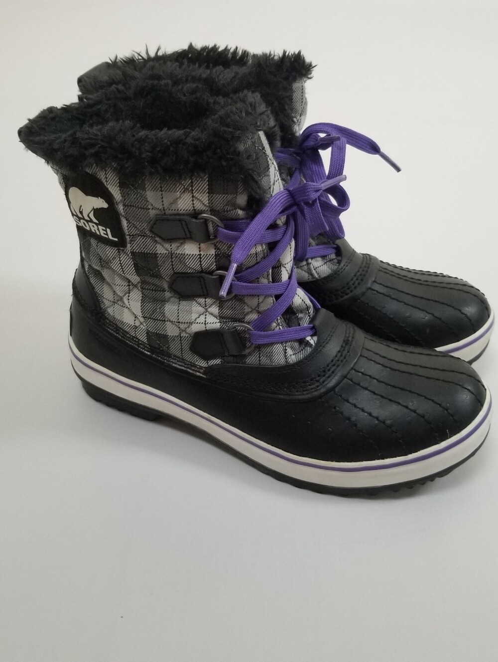 Sorel Tivoli Plaid Waterproof Boots Size 9.5